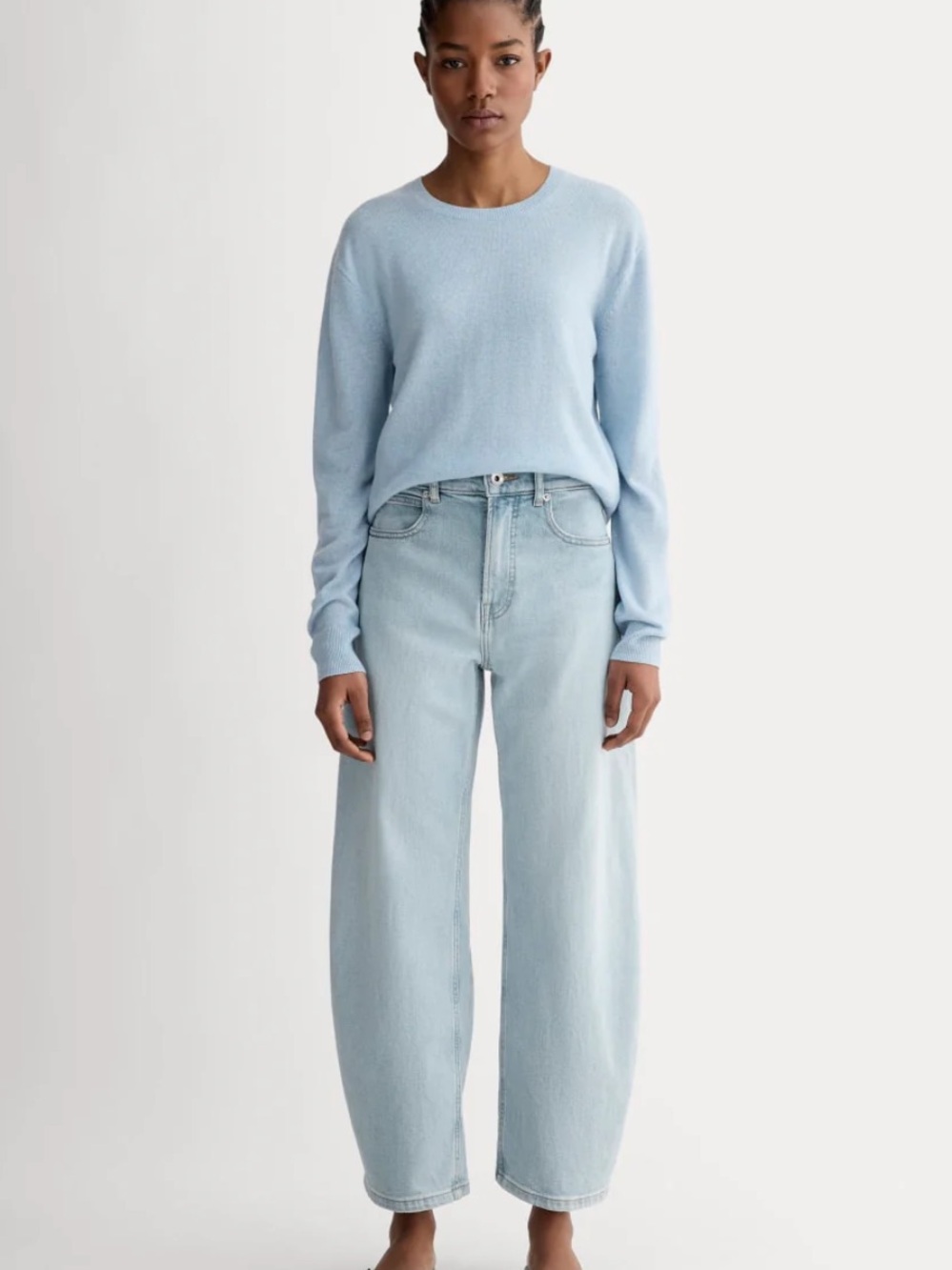 Everlane THE WAY-HIGH® CURVE JEAN - Light Sky - Size 28